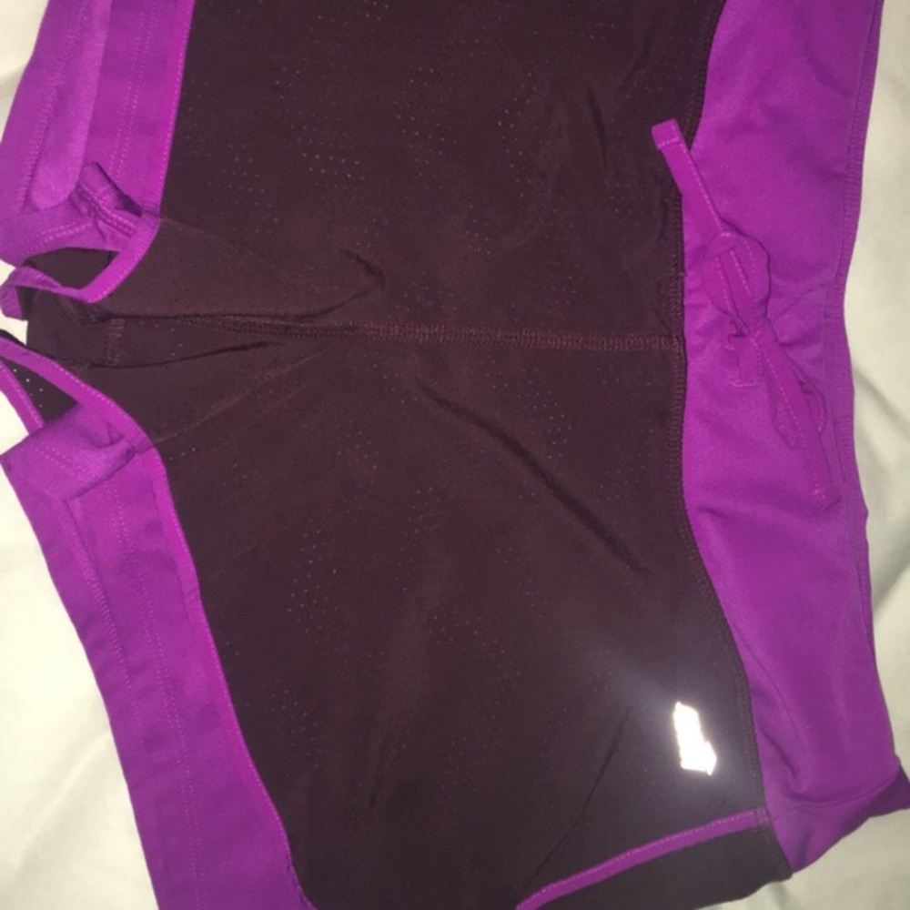 purple avia workout shorts